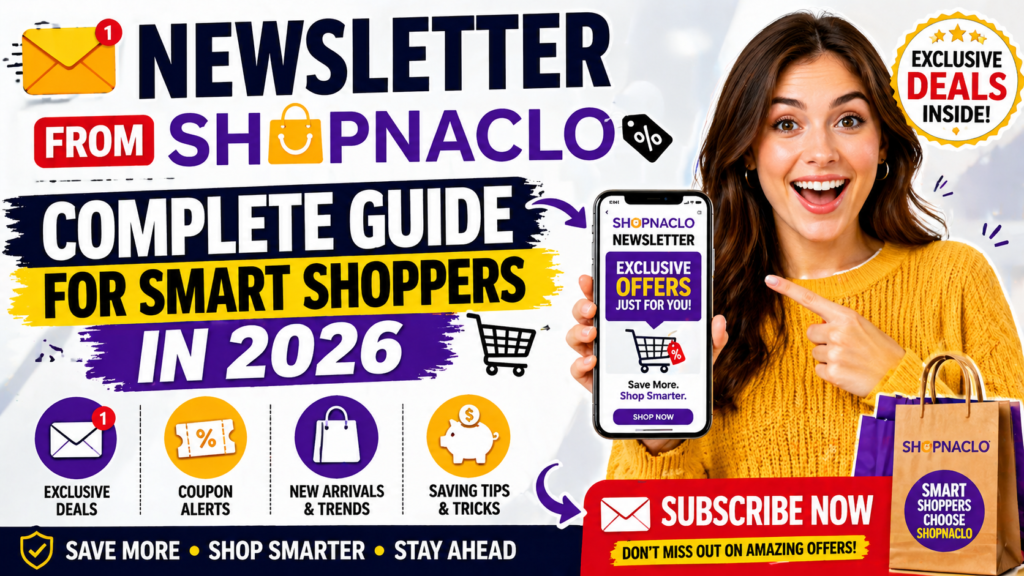 Newsletter from Shopnaclo