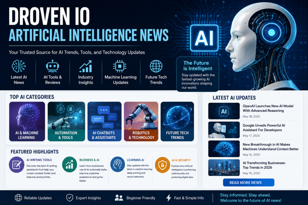 Droven IO Artificial Intelligence News – Latest AI Trends and Technology Updates