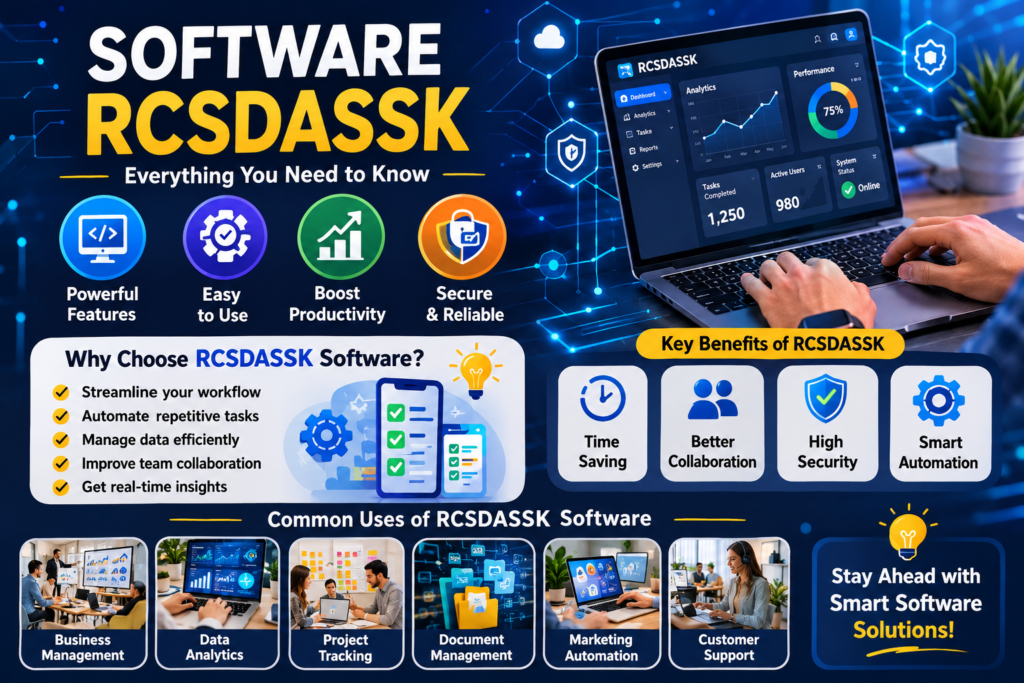 Software RCSDASSK – Complete Guide to Modern Digital Solutions Software RCSDASSK Explained – Features, Benefits & Uses